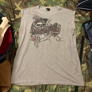 2010 Daytona beach Harley Davidson graphic tank y2k style size 2X/26.5
